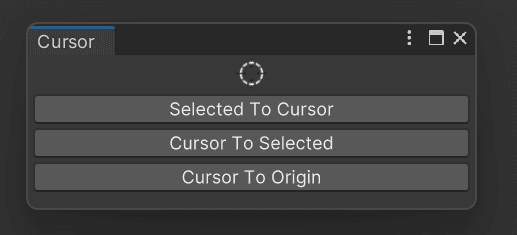 3D Cursor placement screenshot
